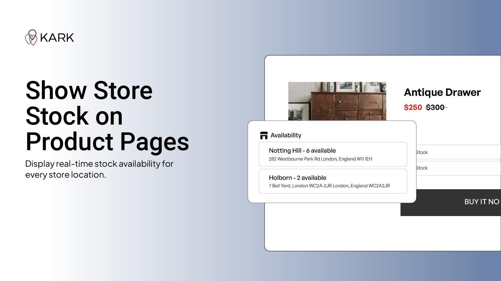 Location Inventory Details on Product Page - Desktop