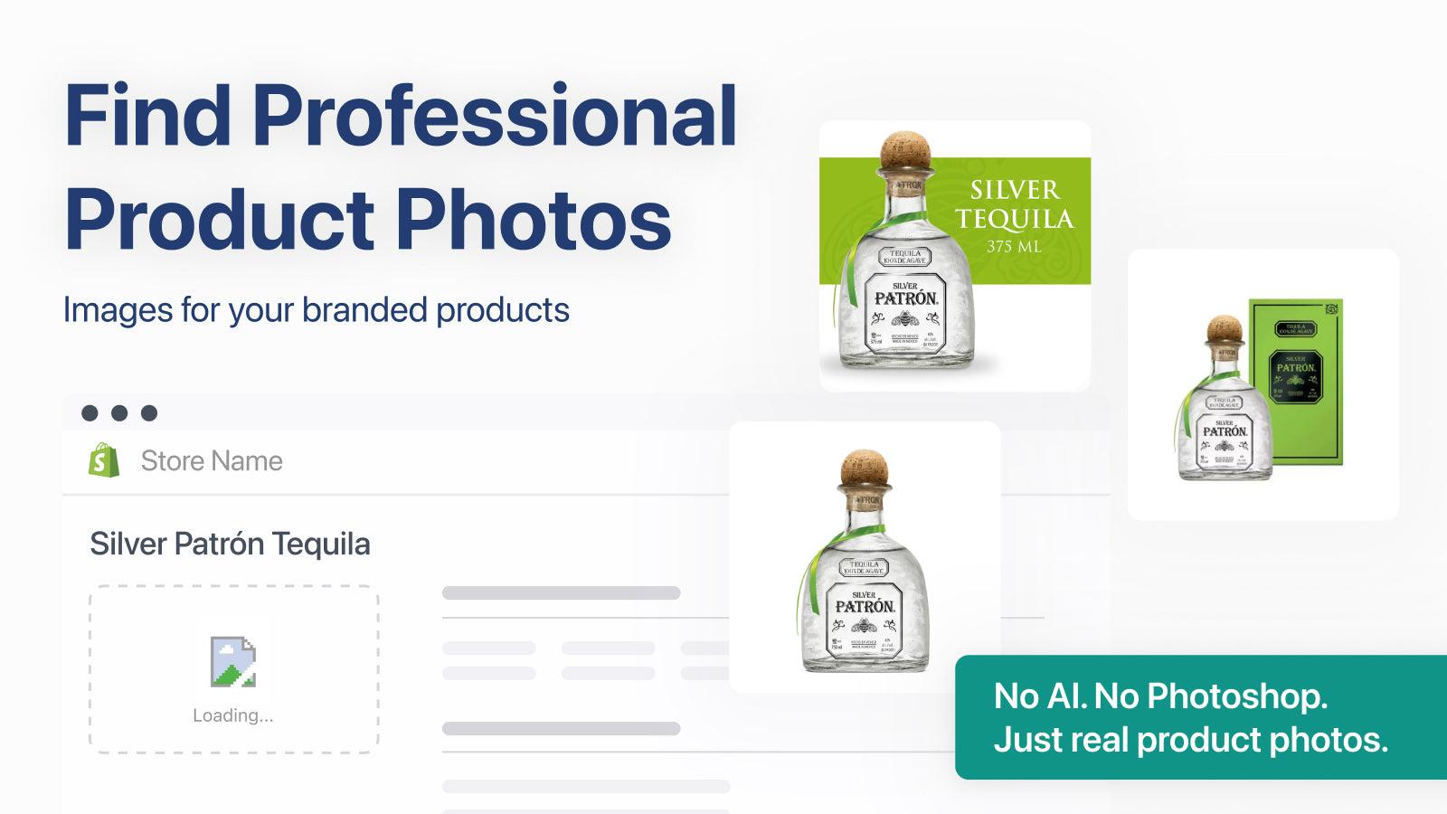 Professional white background photos for branded products
