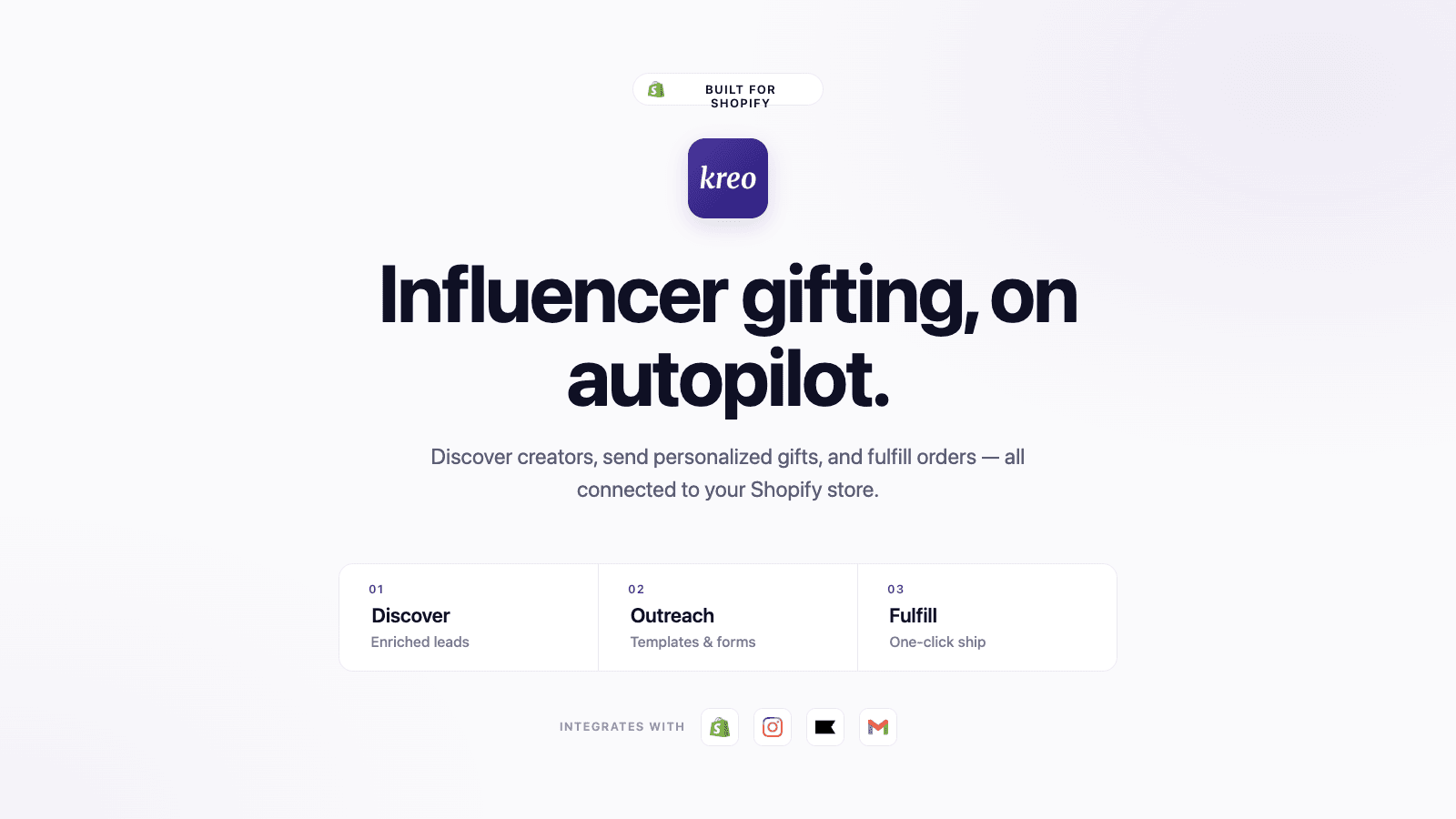 Influencer gifting, on autopilot