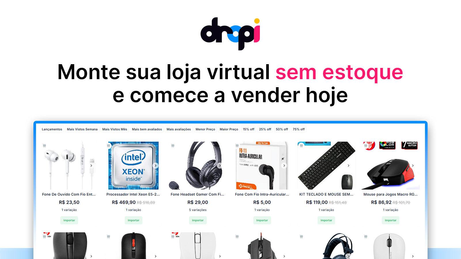 Venda produtos nacionais e da China sem estoque
