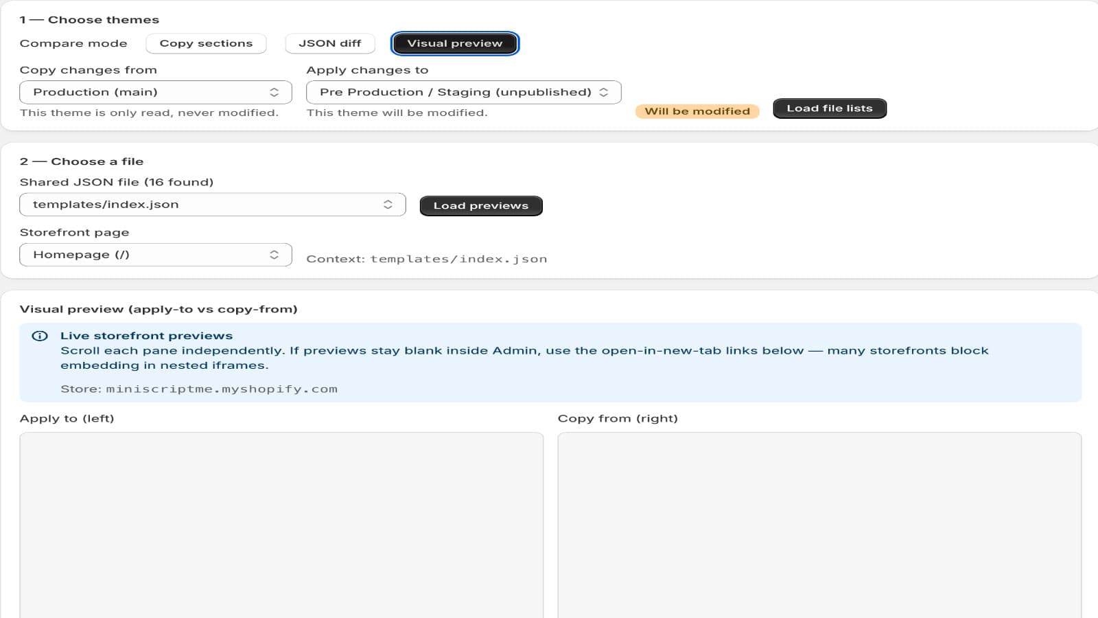 Copy Section Homepage
