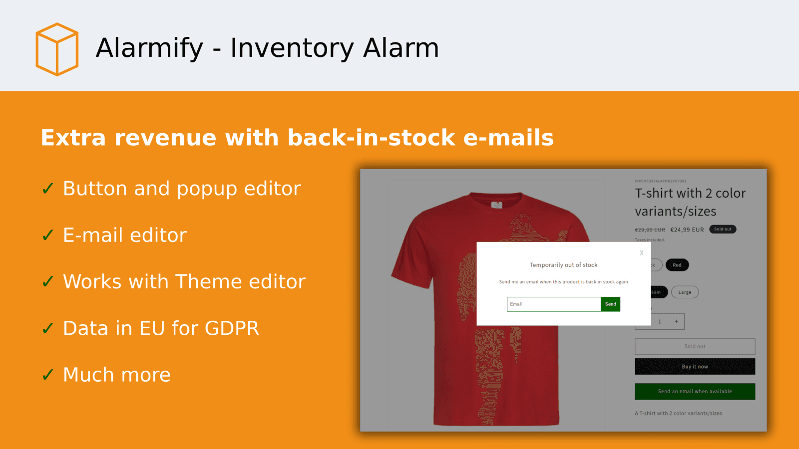 Alarmify - Inventory Alarm