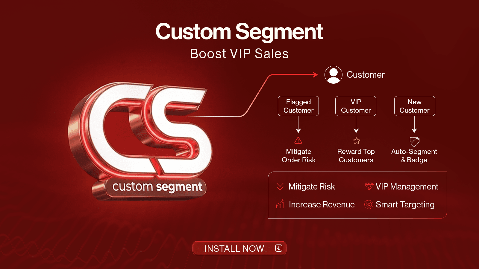 Custom Segment app cover: Mitigate risk and boost VIP sales.
