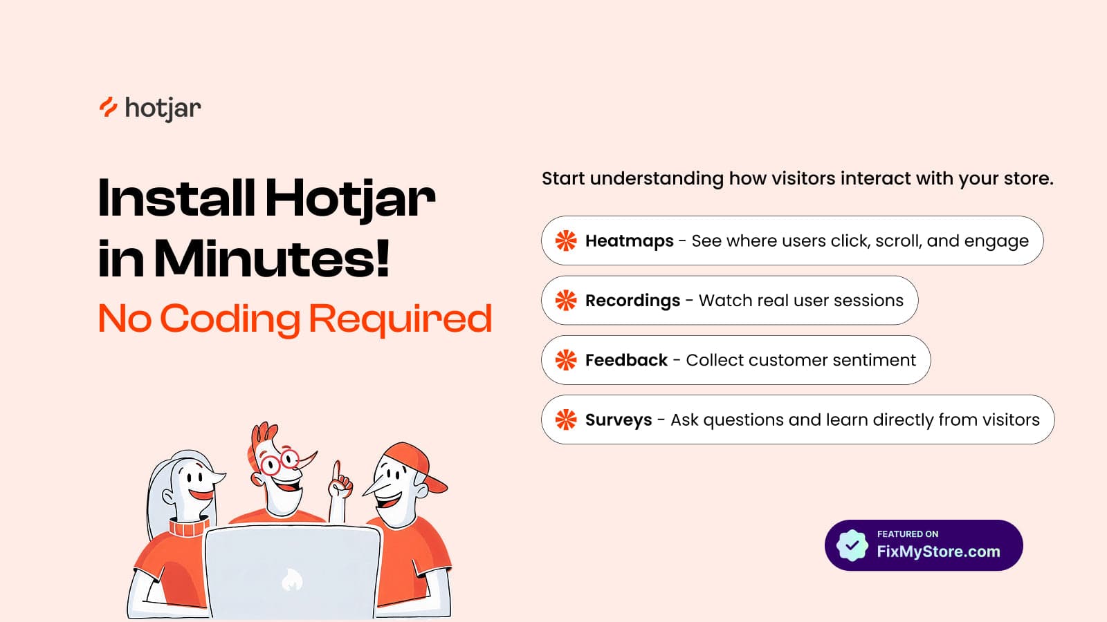 Hotjar install to track heatmap recording