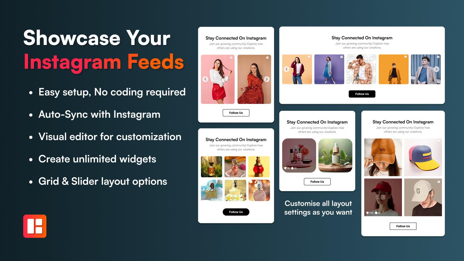 Showcase Your Instagram Feeds