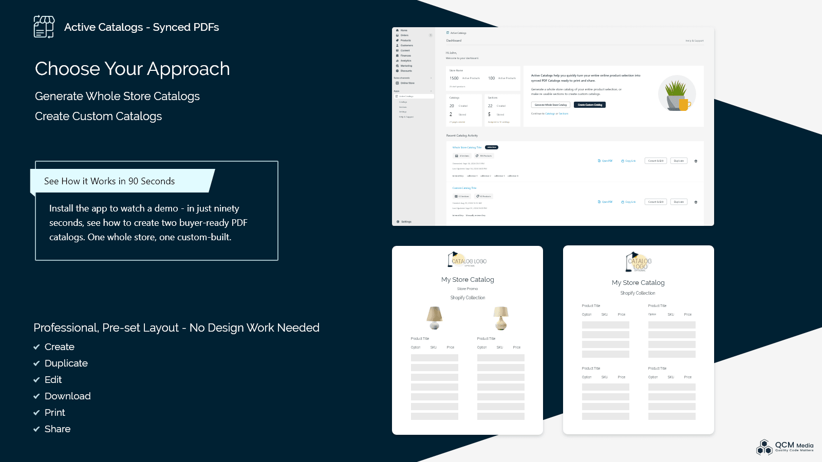 Active Catalogs - Choose Your Approach