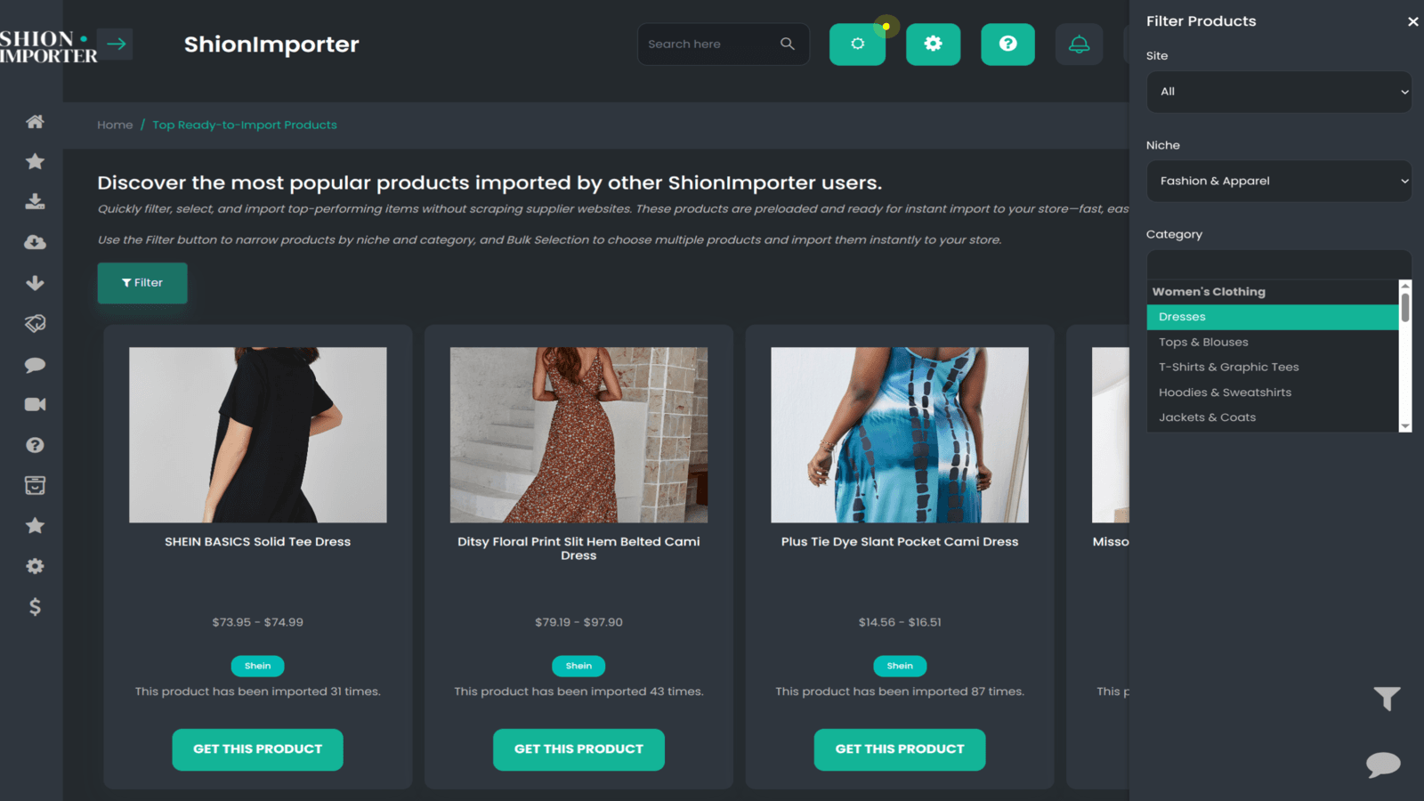 Find dropshipping products