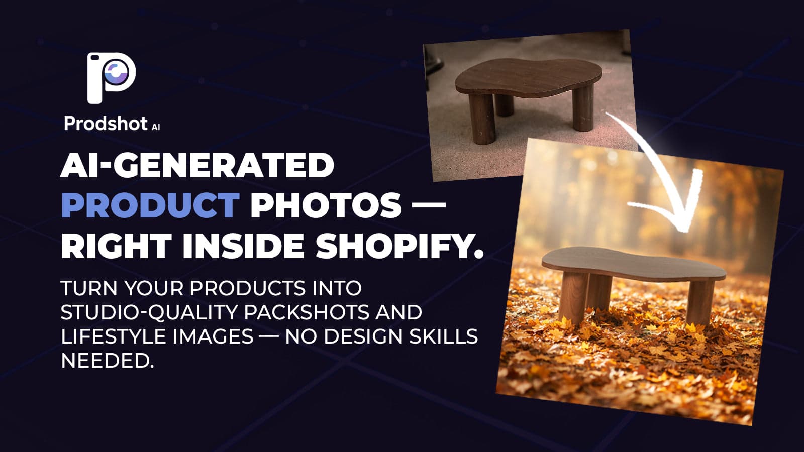 Ai-Generated Product Photos - right inside Shopidf.