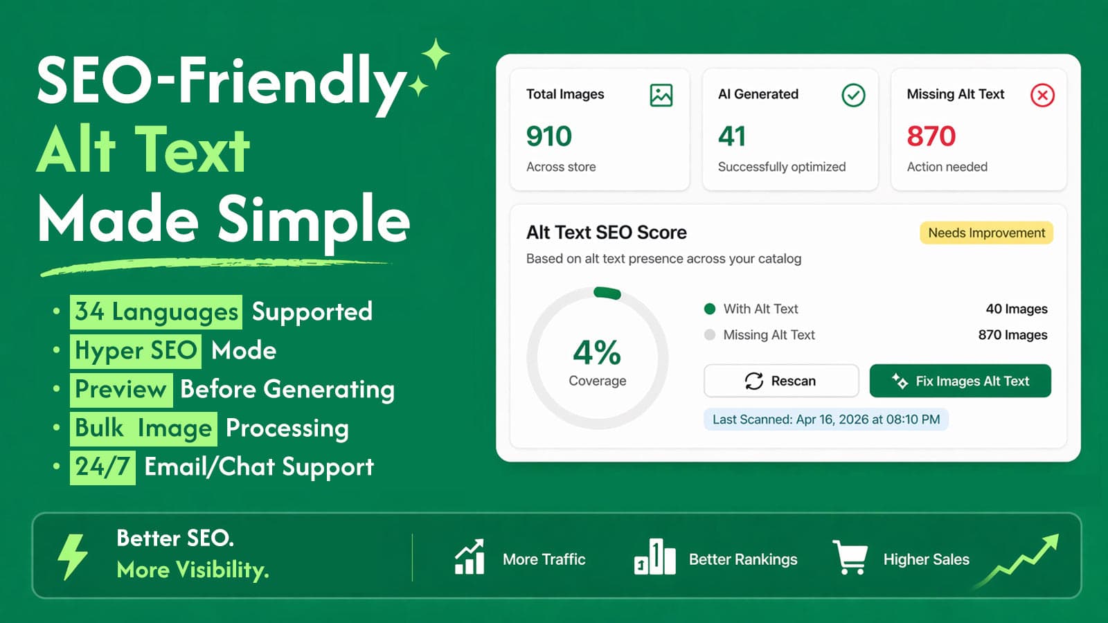 Rocket AI Alt Text Customizable SEO-Friendly Alt Text in Seconds