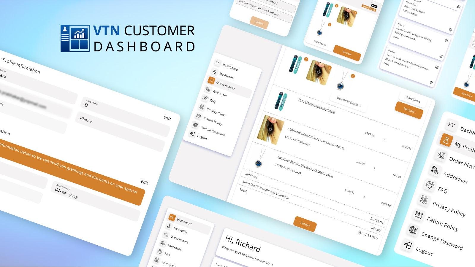 VTN Customer Dashboard