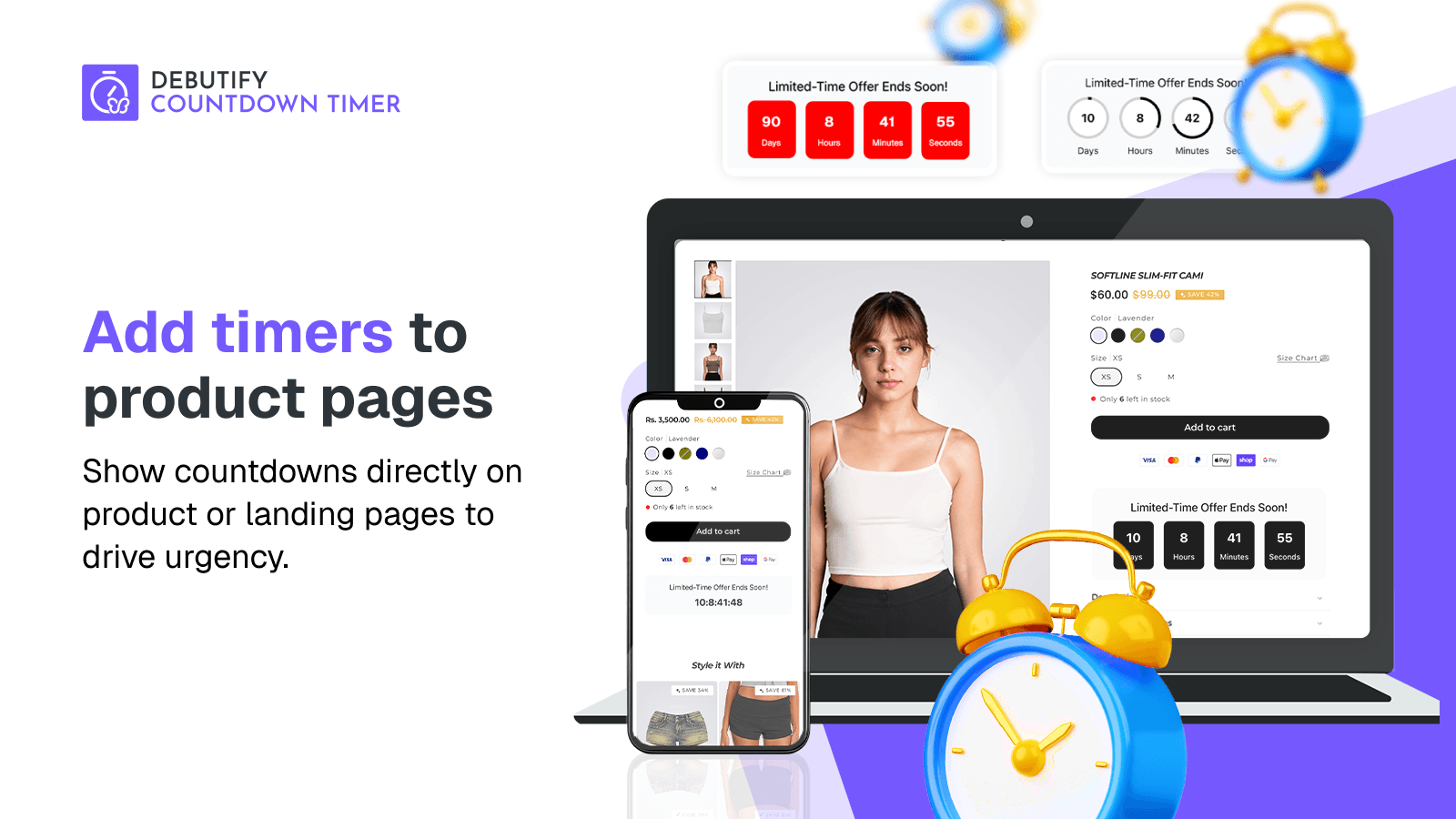 Add Timers to Product Pages
