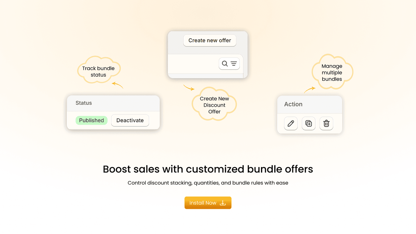 Boost store AOV with data-driven bundle and upsell offers.