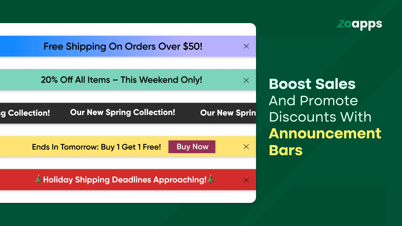 Zo Announcement Bar App