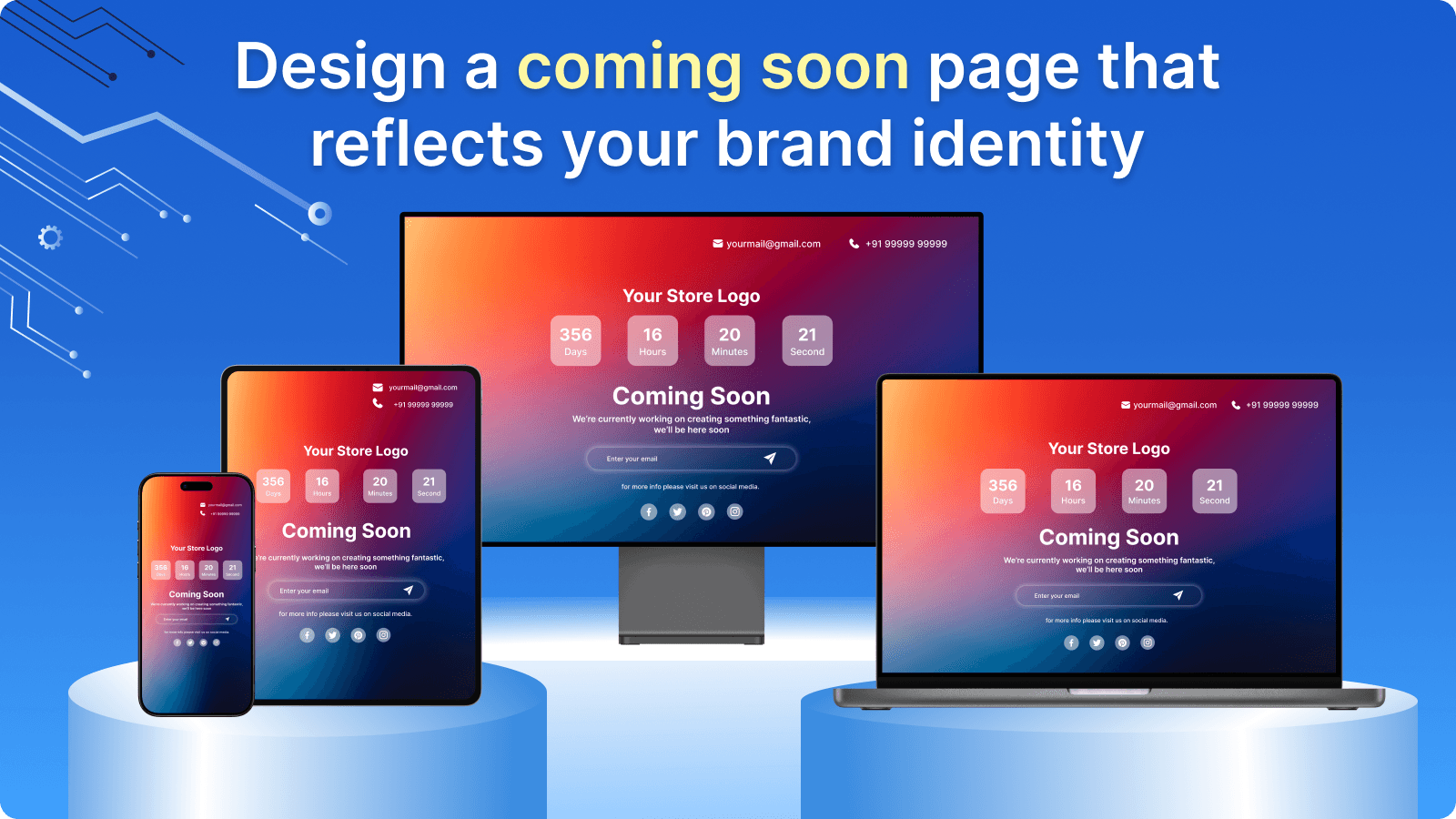 Under Construction Coming Soon page