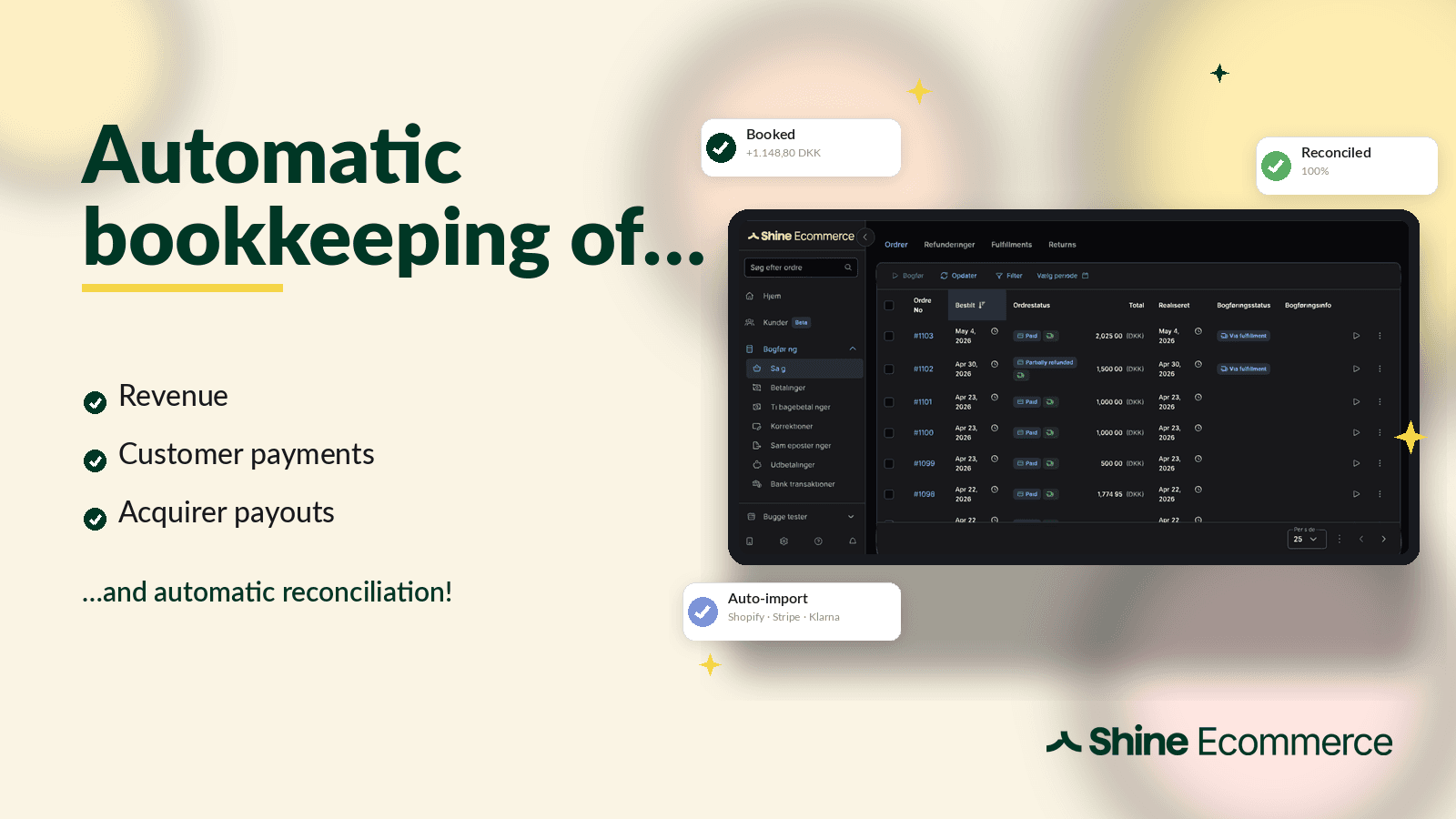 It's that easy to get started with Shine Ecommerce