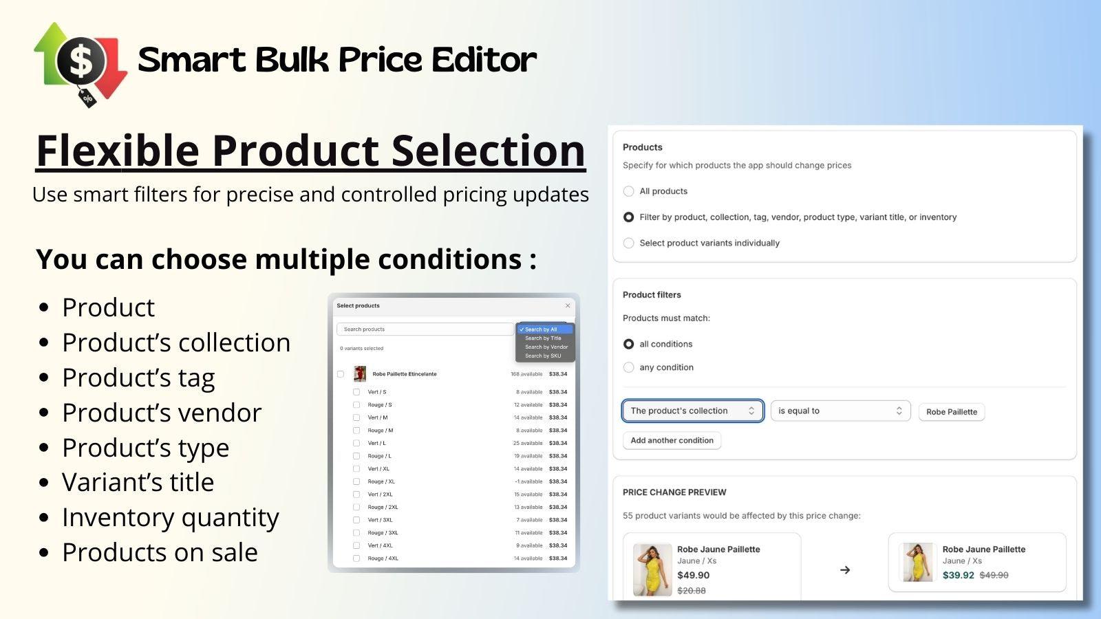 smart filter price editor