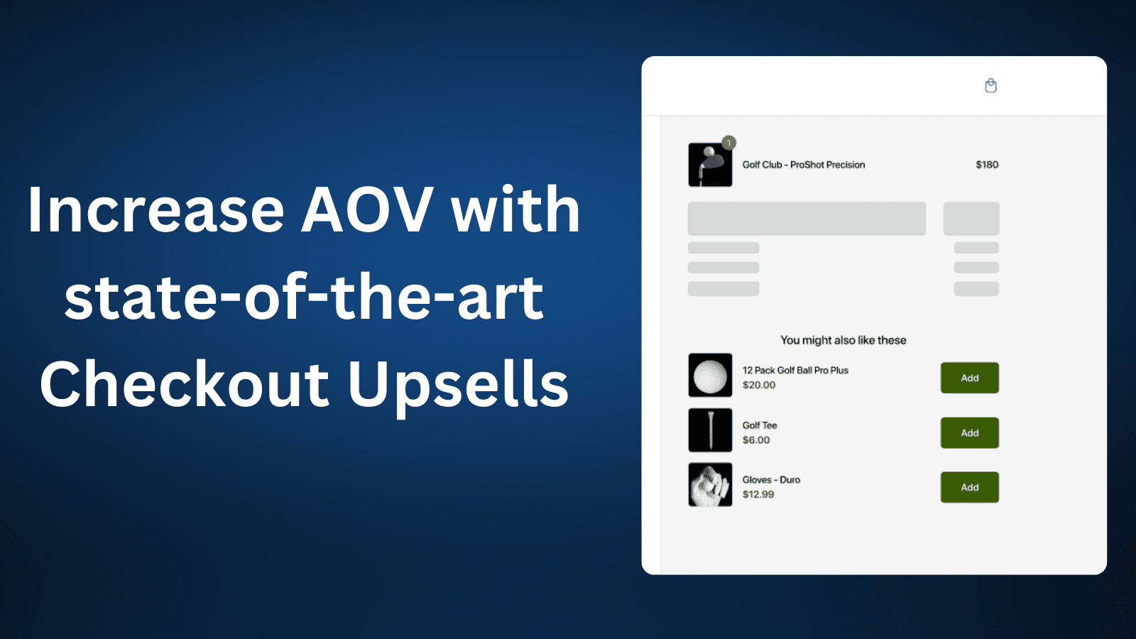 increase aov with state of the art checkout upsells