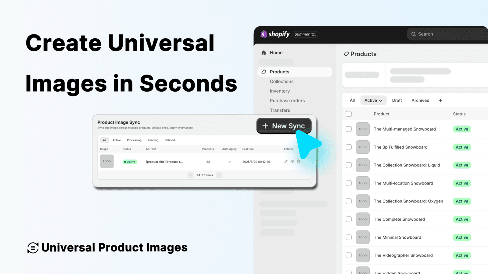Auto-sync shared images across Shopify products to save time