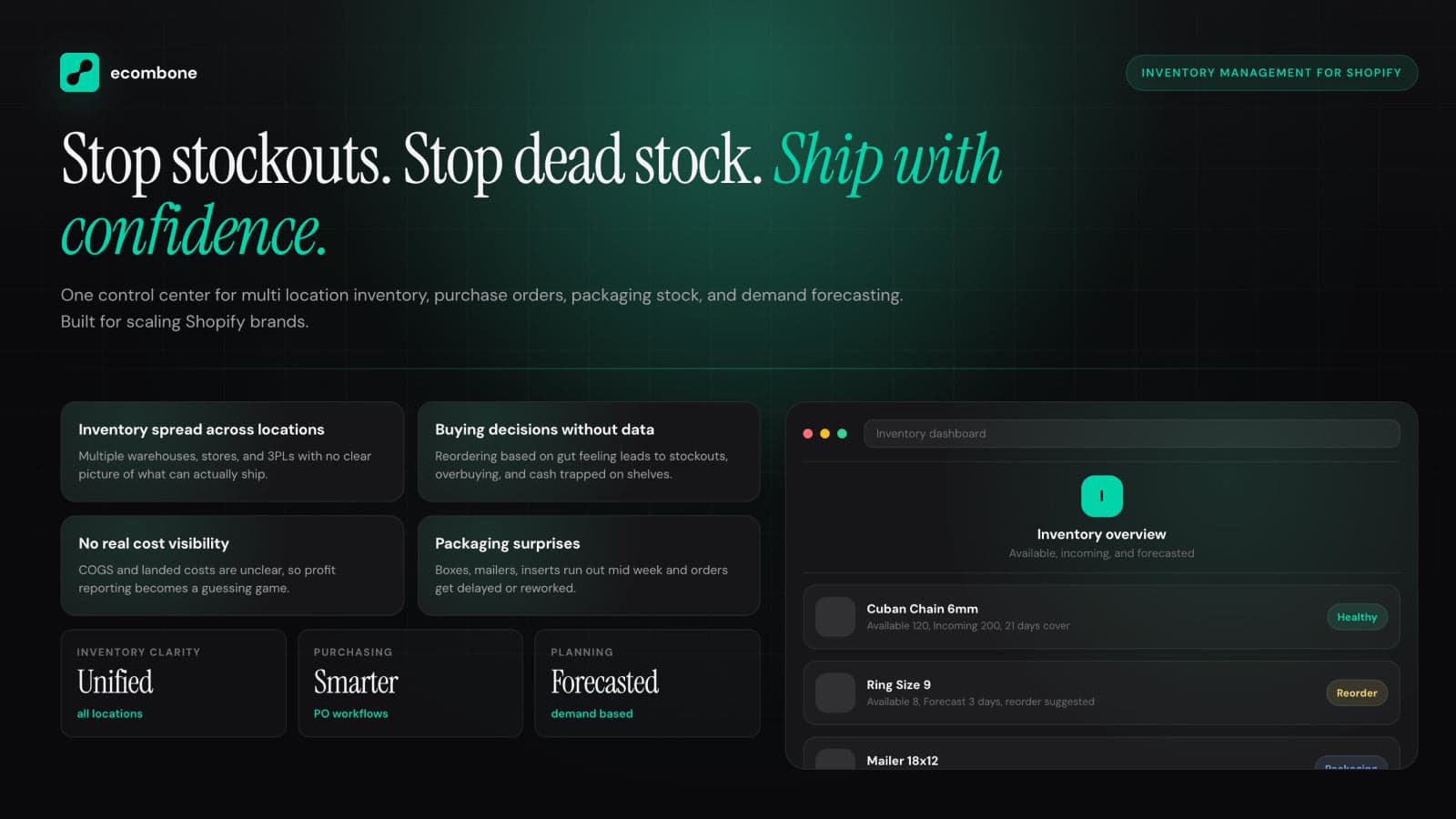 stop stockouts