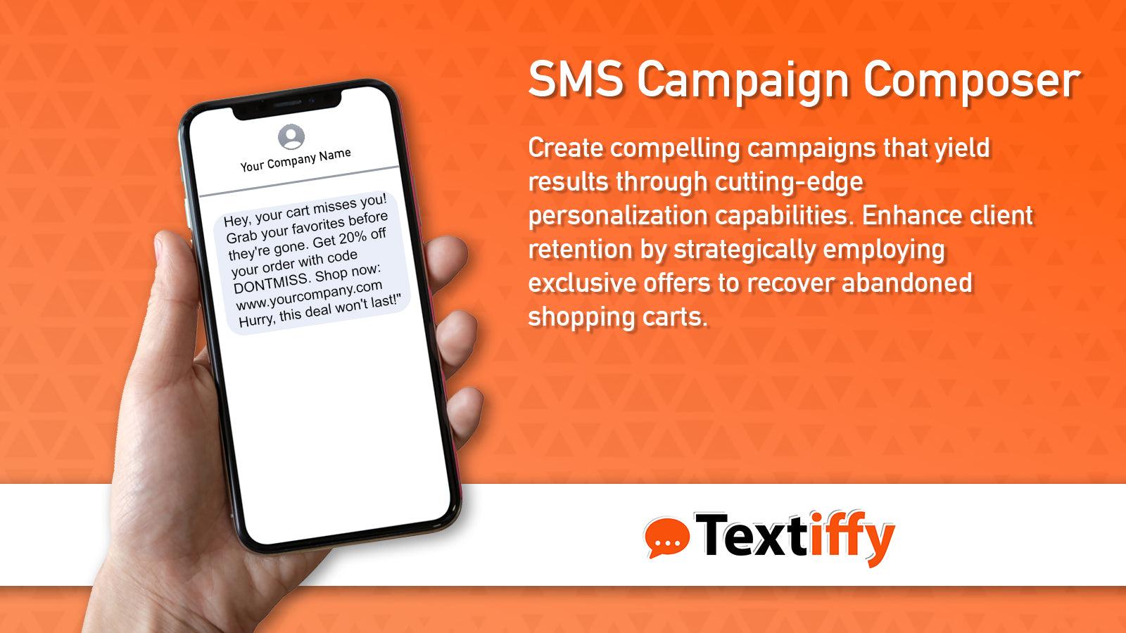 textiffy dashboard view