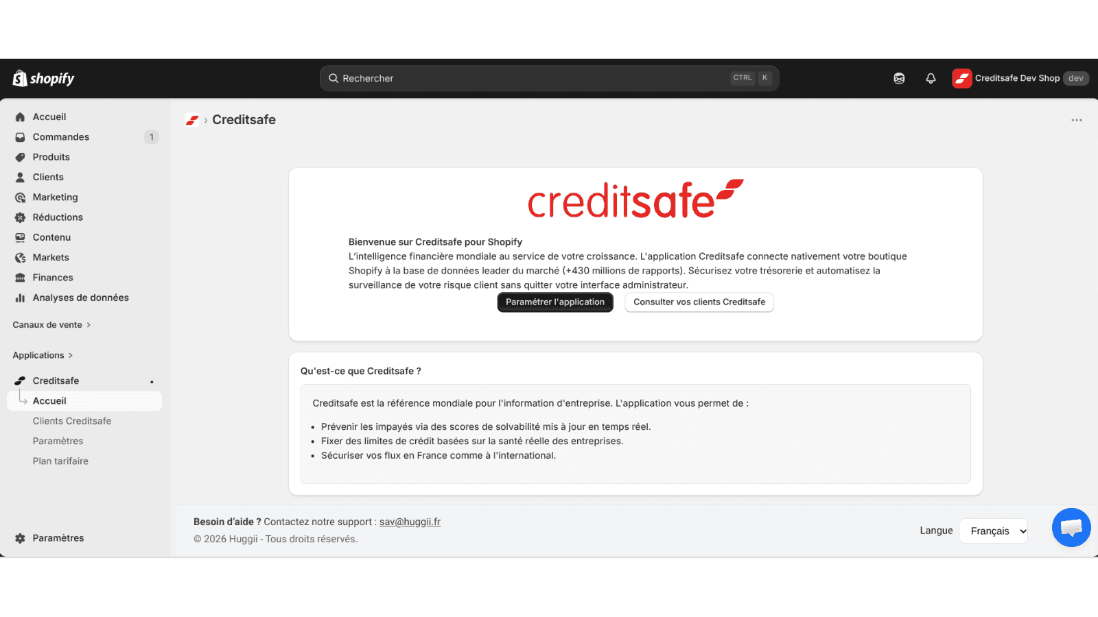Creditsafe App Home
