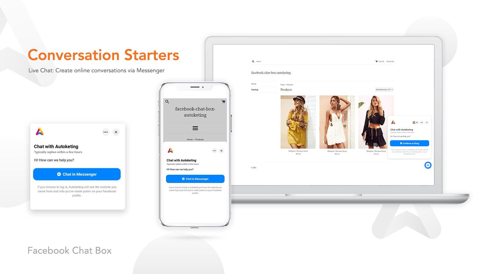 Facebook Messenger Chat Box Live chat