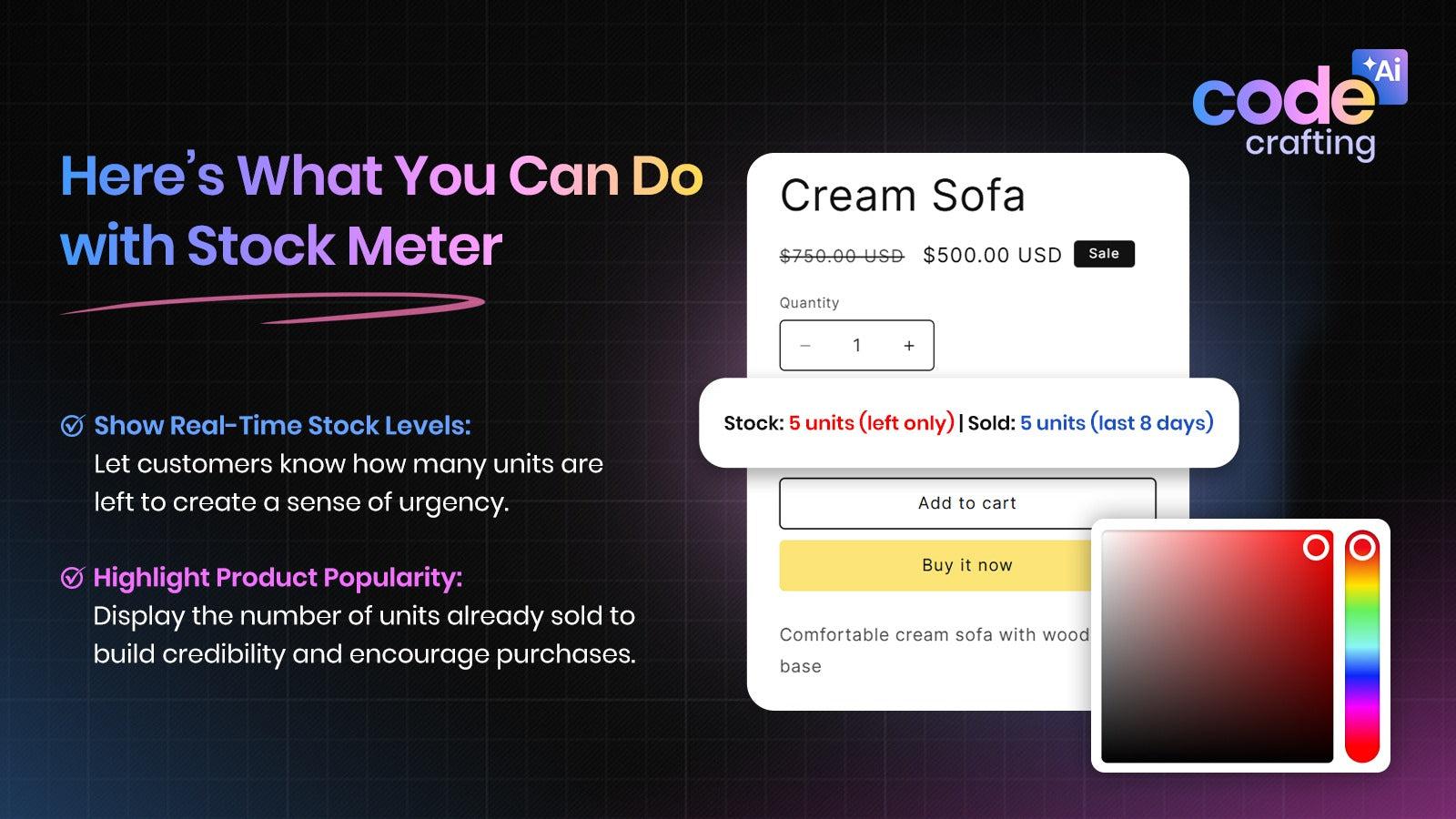 stock meter interface