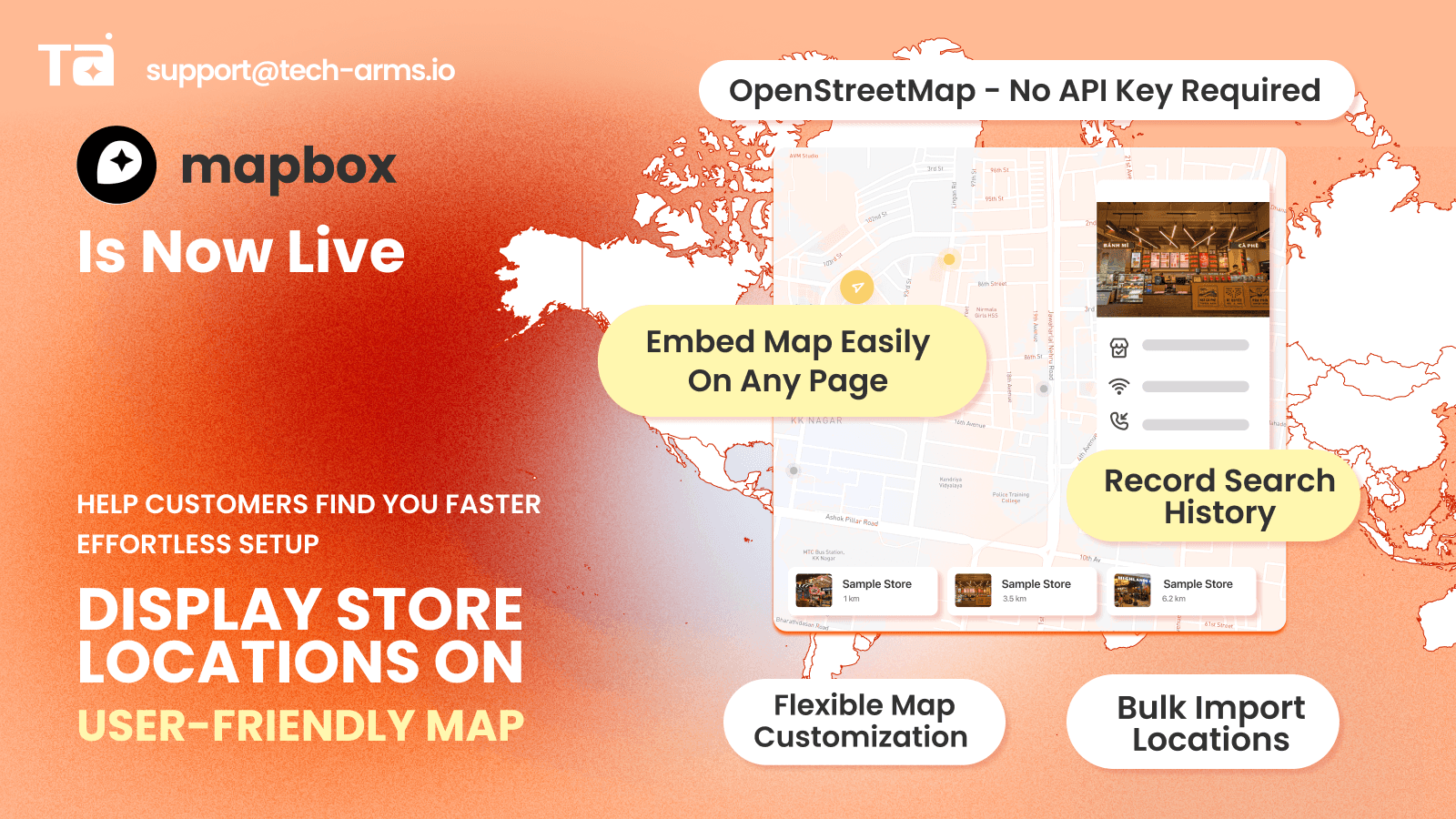 Add unlimited store locations