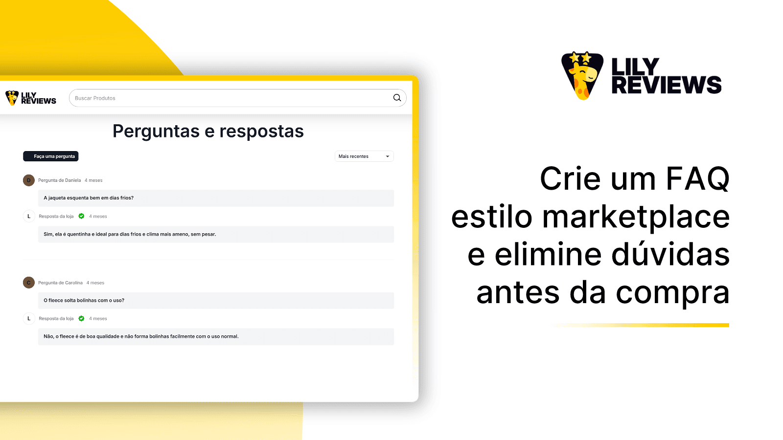 Crie um FAQ a partir das perguntas e respostas