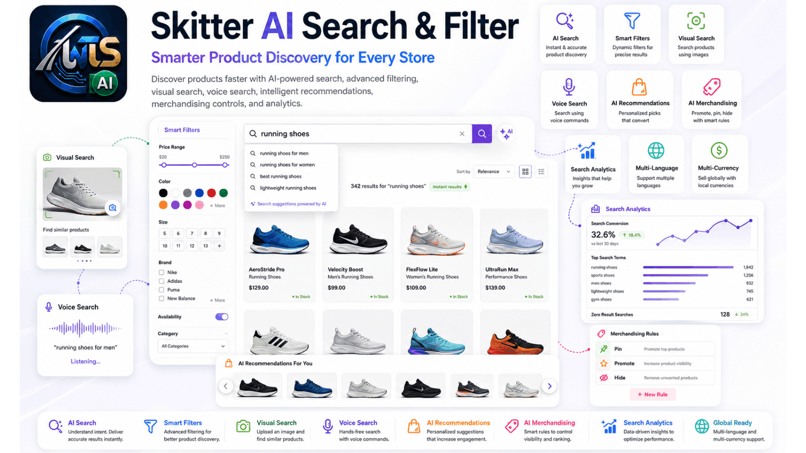 Skitter AI Search & Filter
