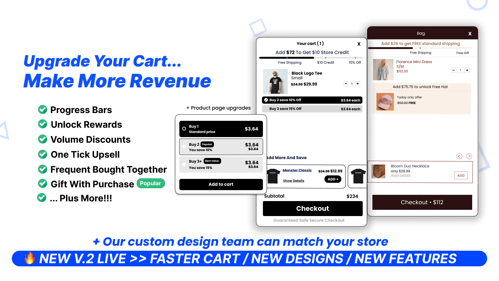 Shopify Free Gift With Purchase In Cart Upsells Monster Upsell