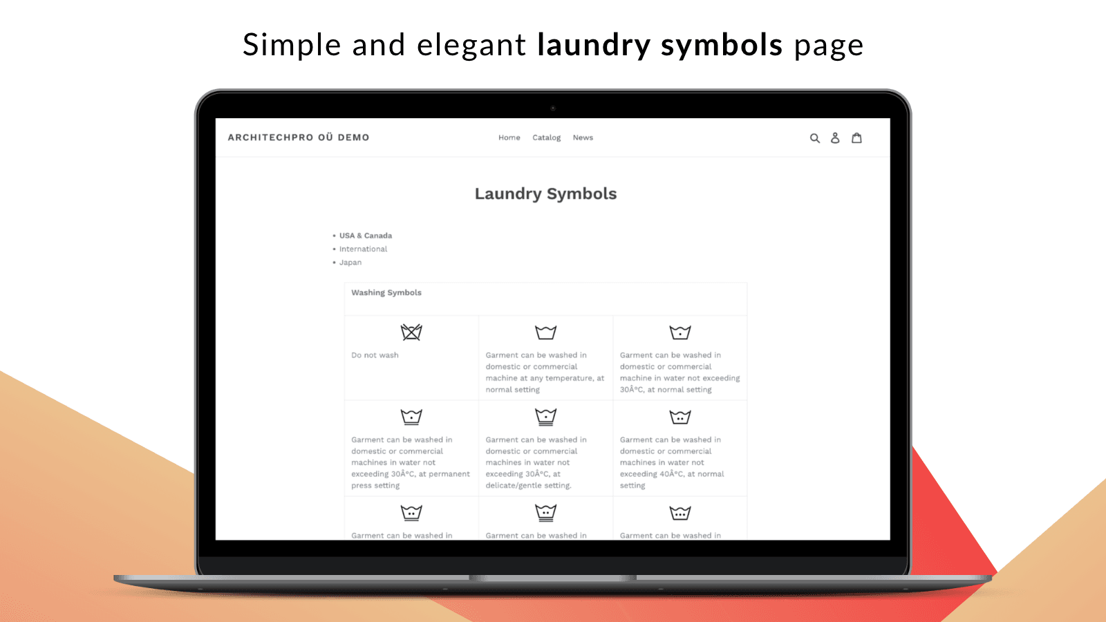 Laundry Symbols Clothing Care icons
