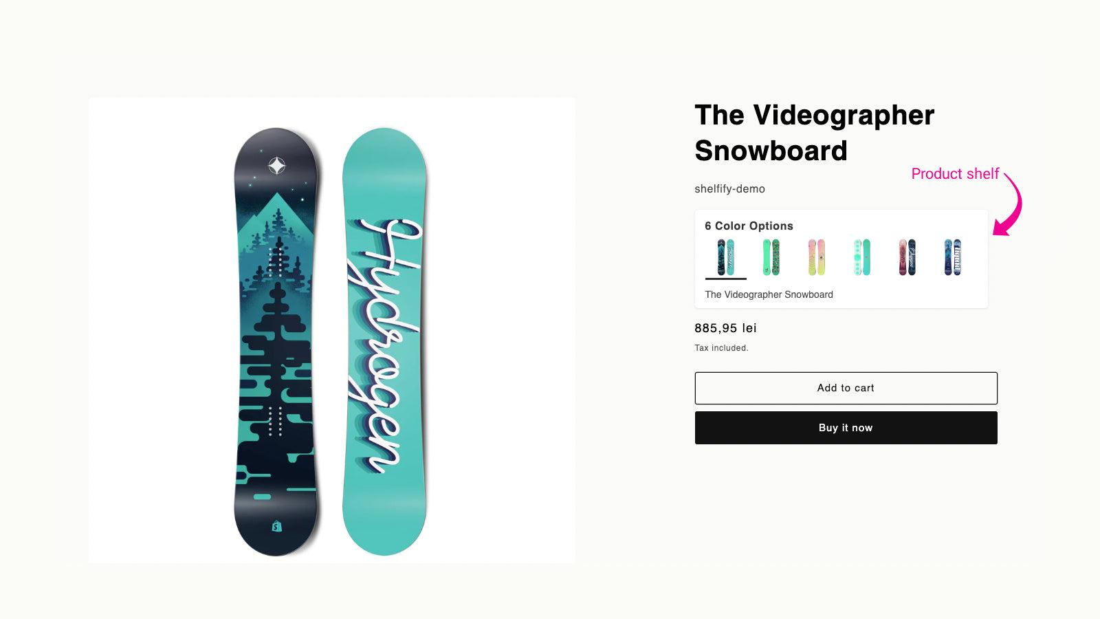 Shelfify on product page