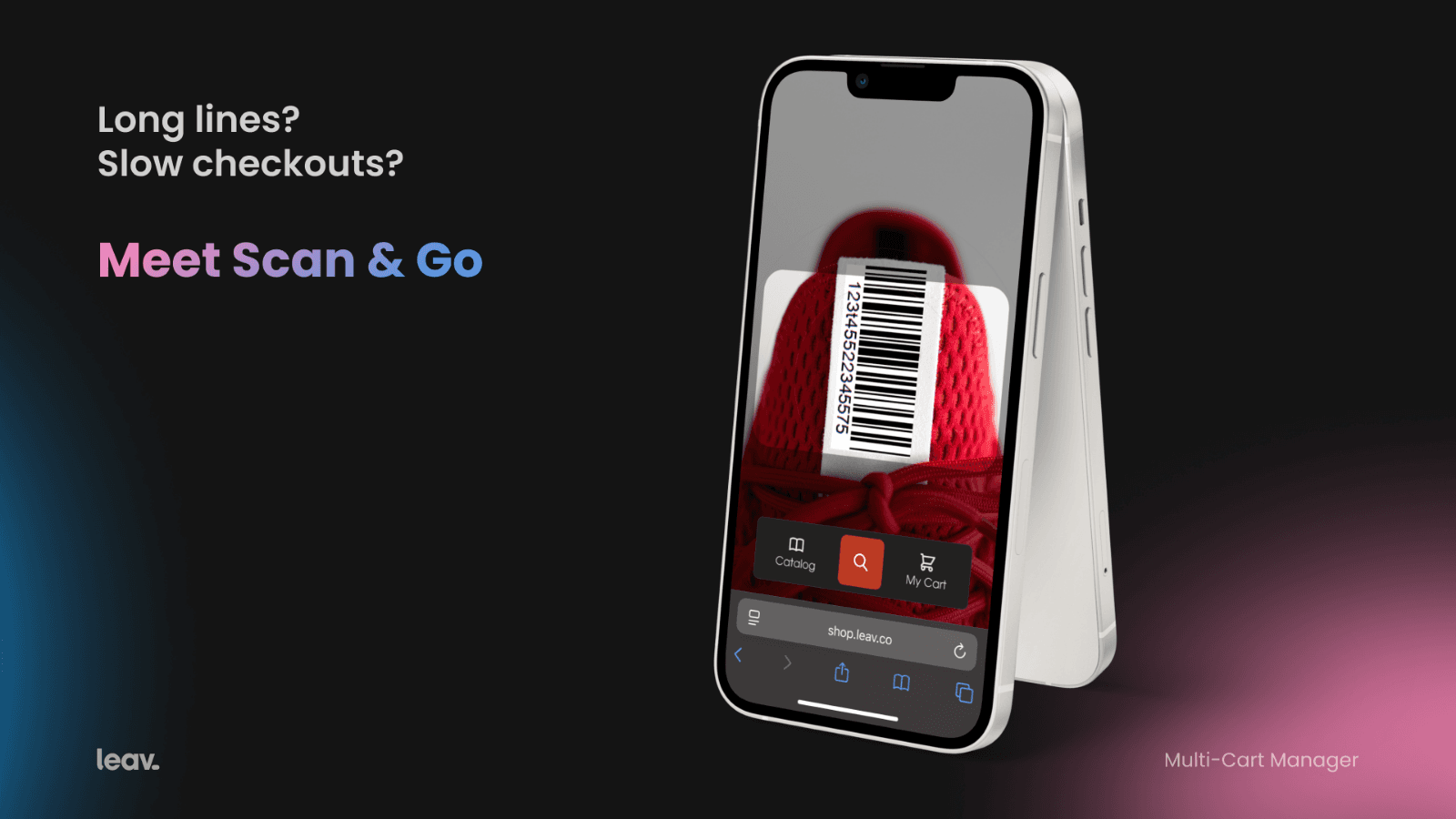 screenshot of mobile self-checkout