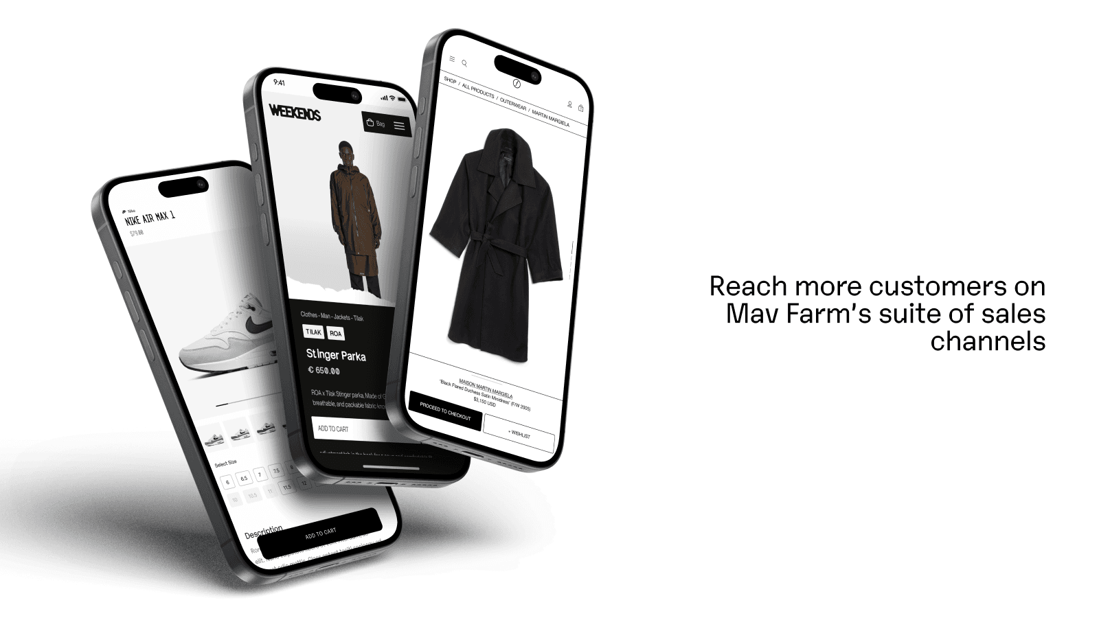 Mav Farm suite of marketplaces