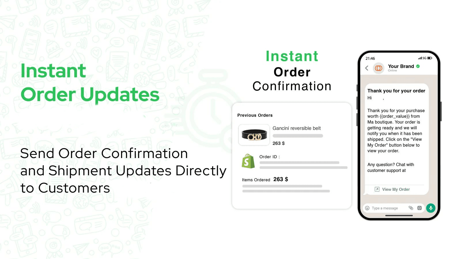 Whatsapp order updates, SweetHelp Abandoned Cart Recovery