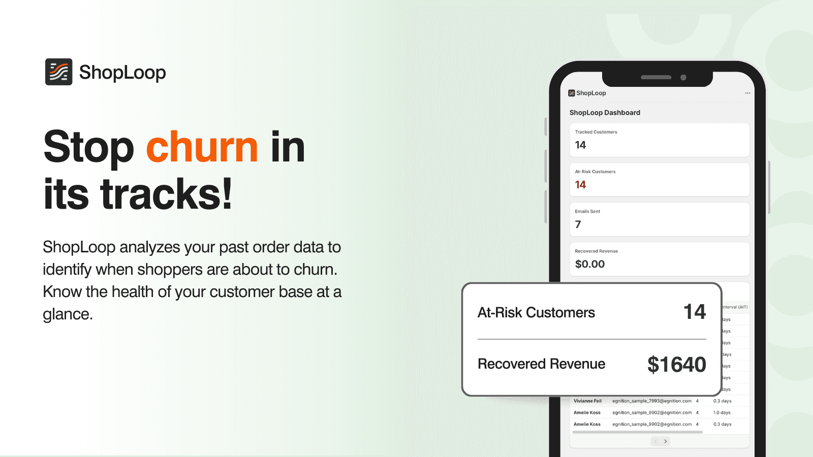 ShopLoop Dashboard