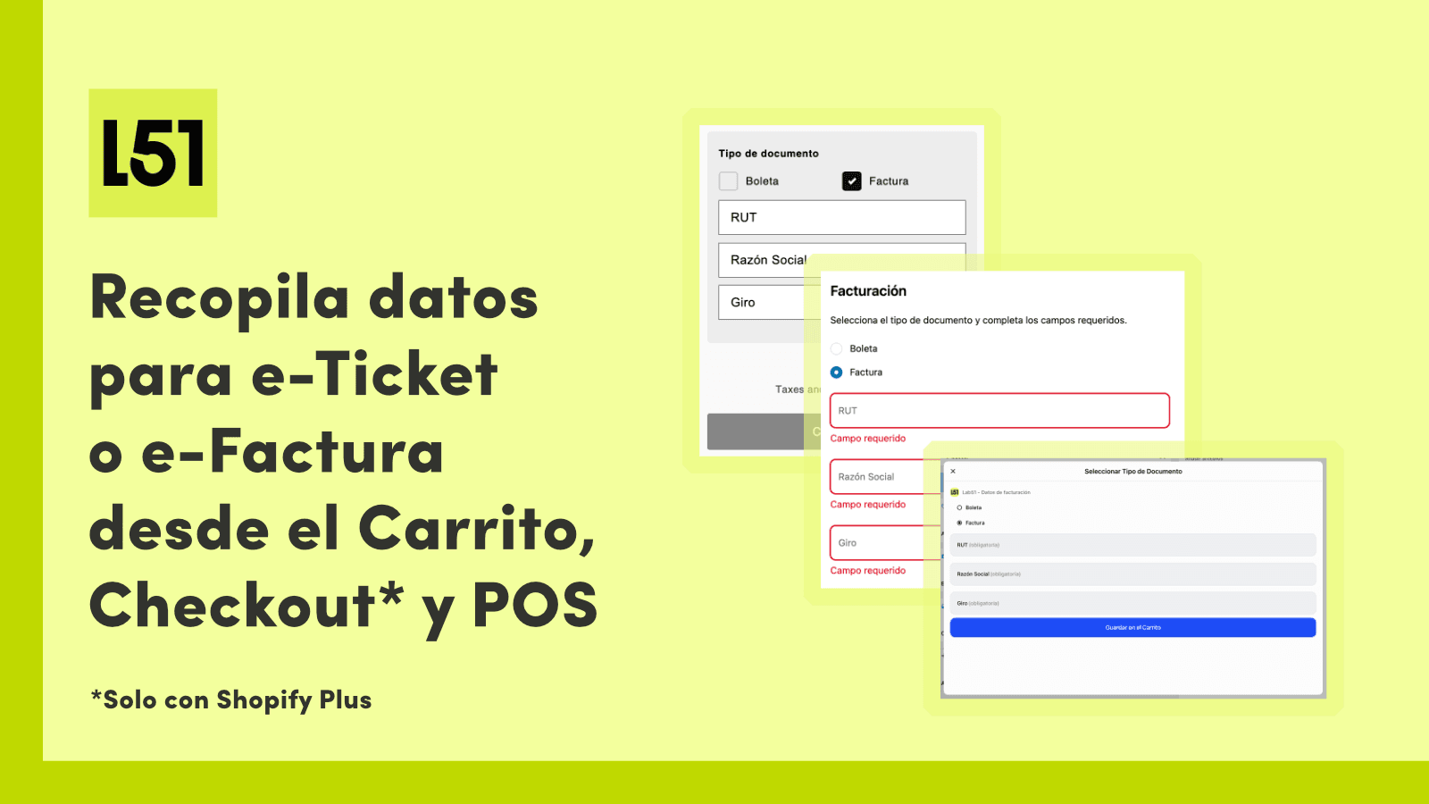 Recopila datos fiscales desde carrito, Checkout o POS