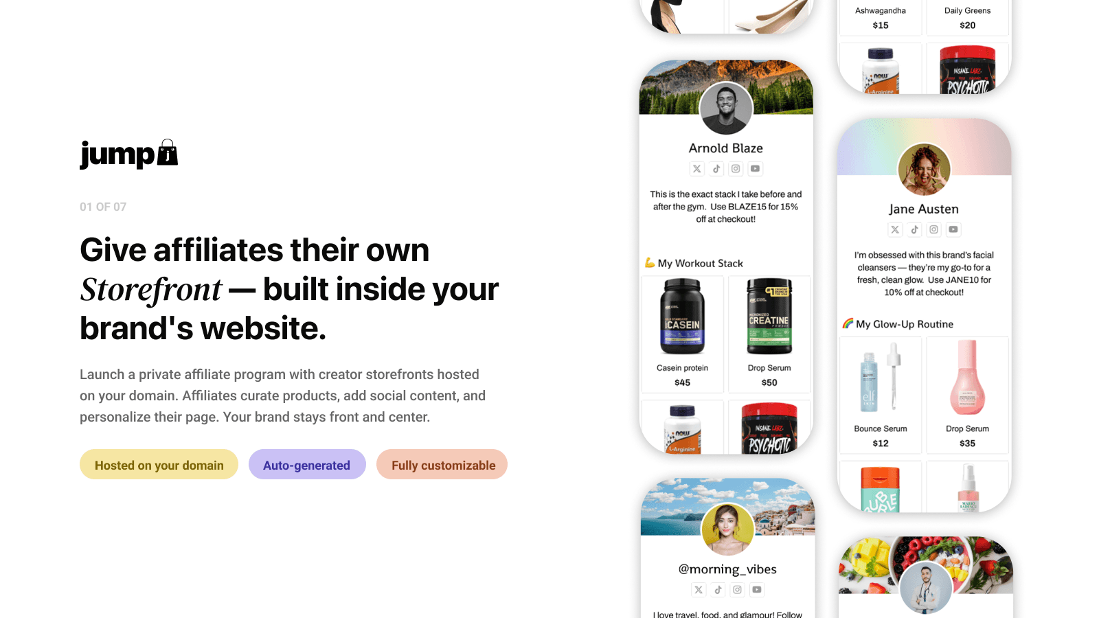 Launch a personalized affiliate marketing program