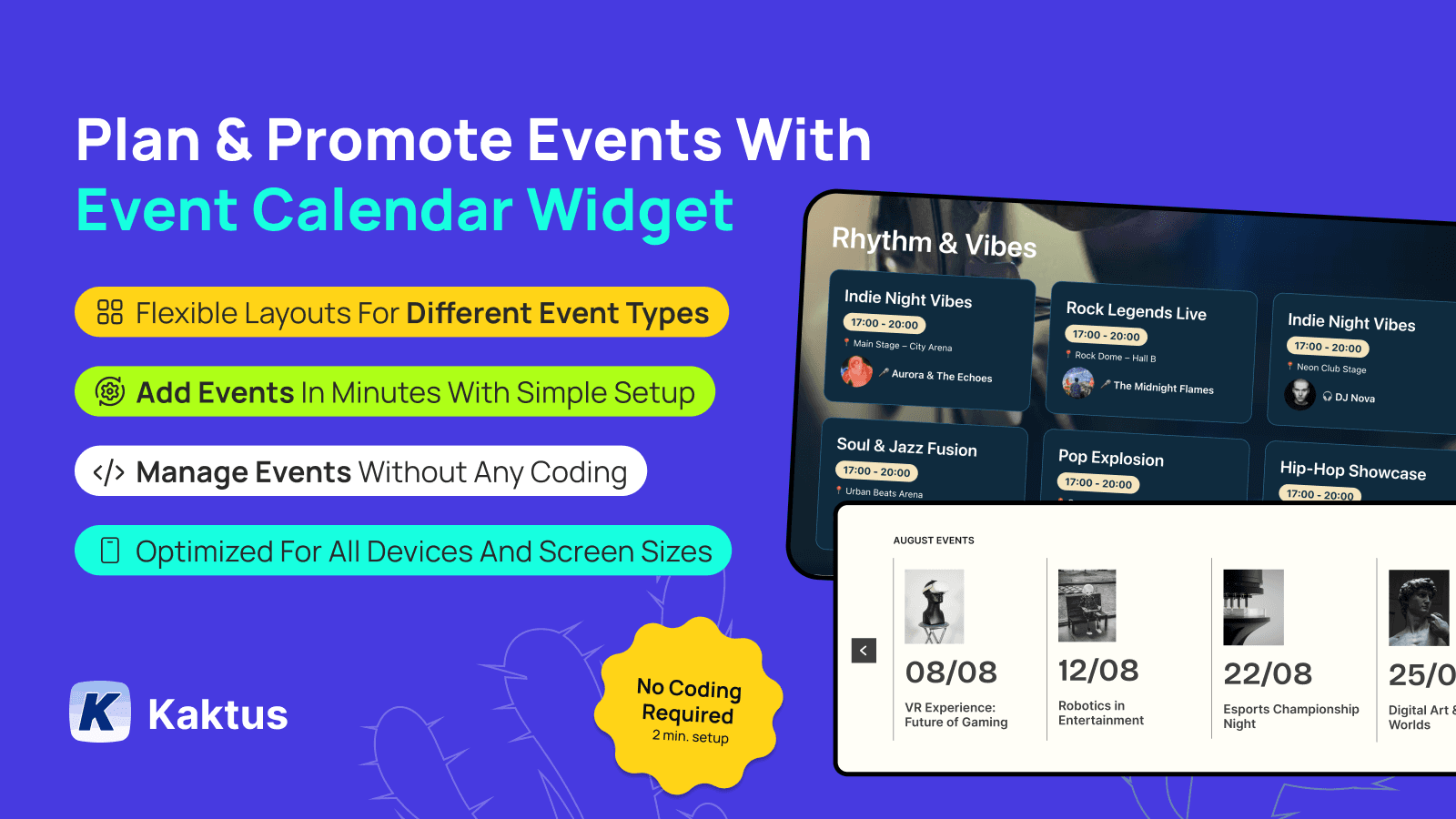 Event Calendar banner