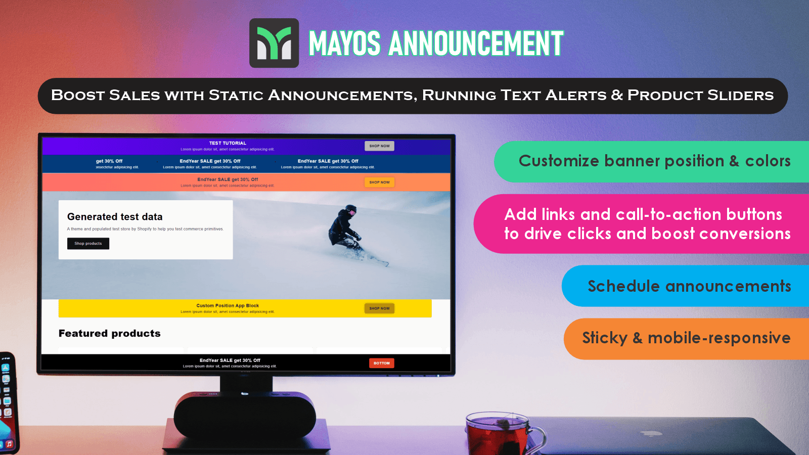 Mayyos Annoucement Bar