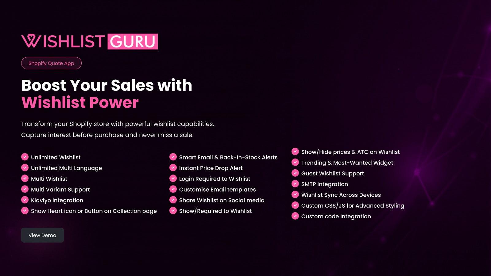 Wishlist Guru Feature