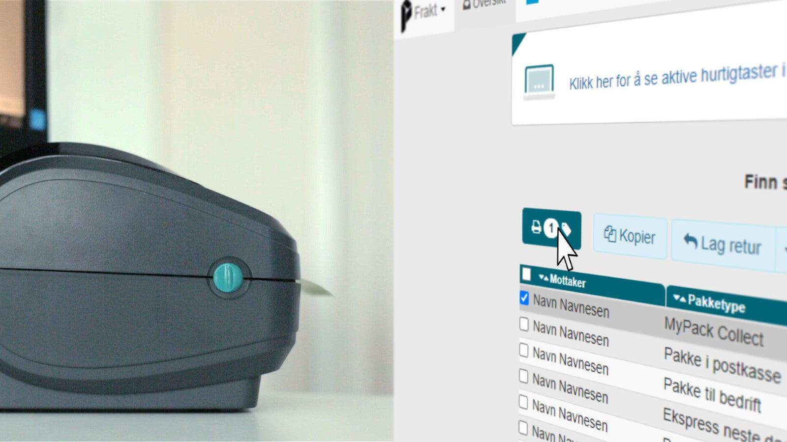 The shopify app integrates automatically with Proteria Freight