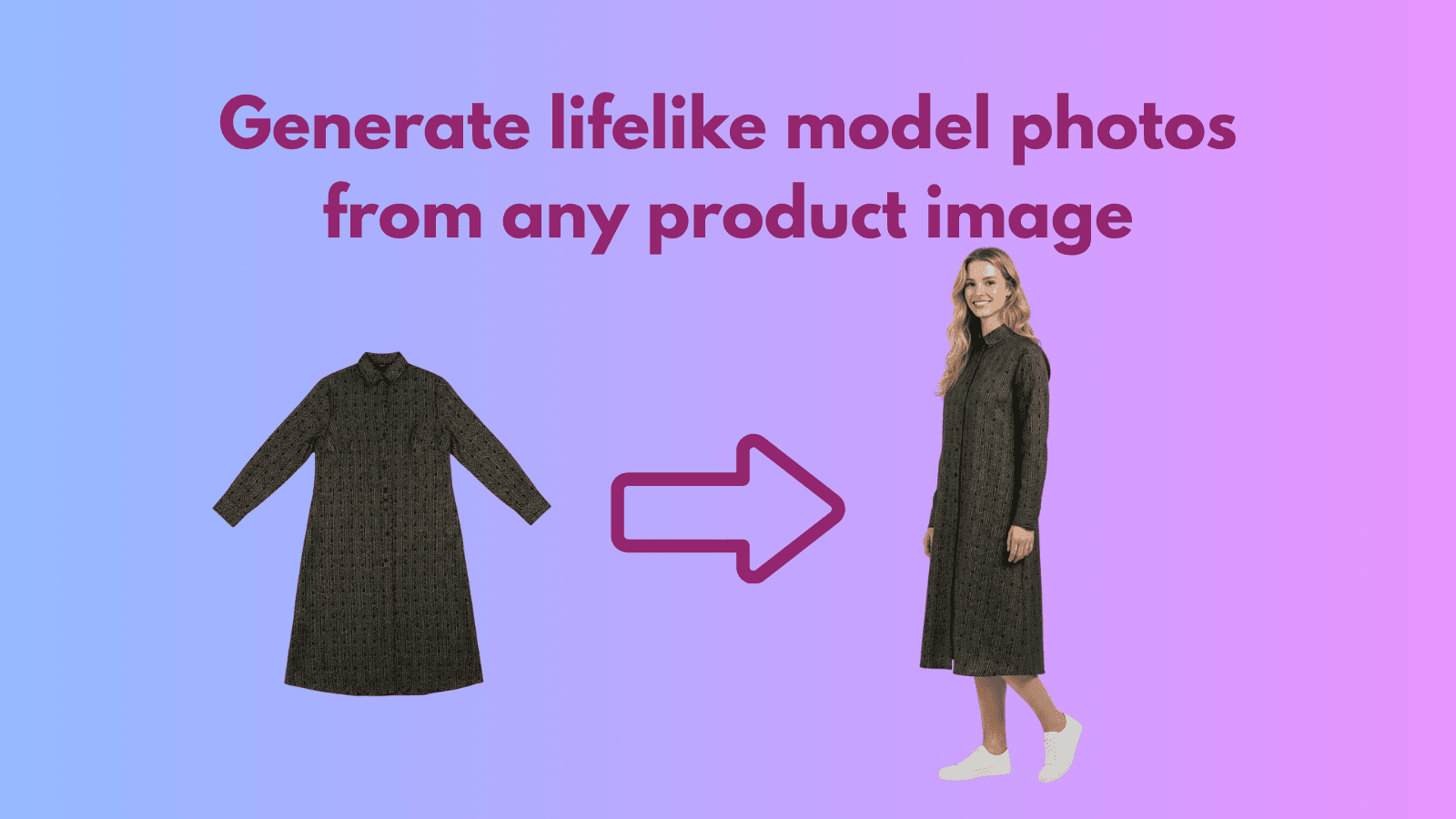 Generate lifelike model photos from any product image
