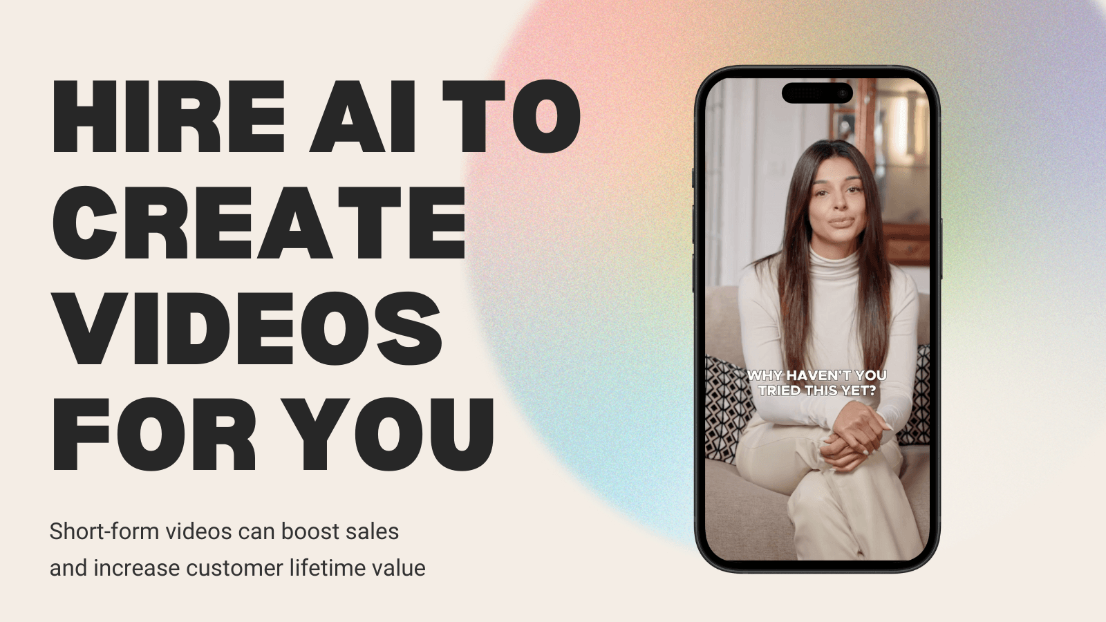 Hire AI to create videos for you