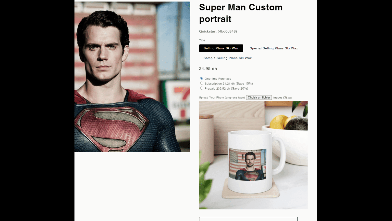 Preview for print on demand products