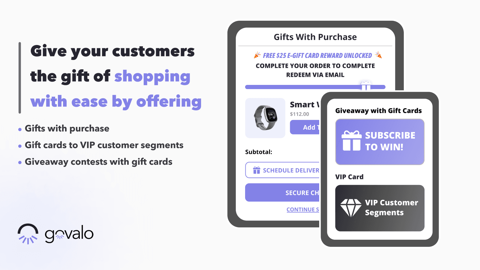 Reinventing the digital gift experience with Govalo modal