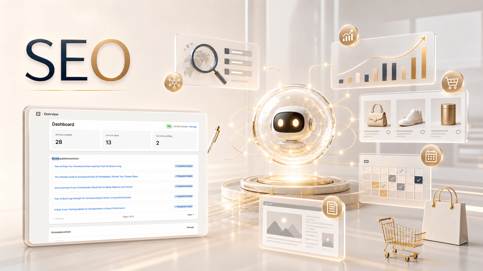 AutoBlog AI agent writes SEO blog clusters for your store