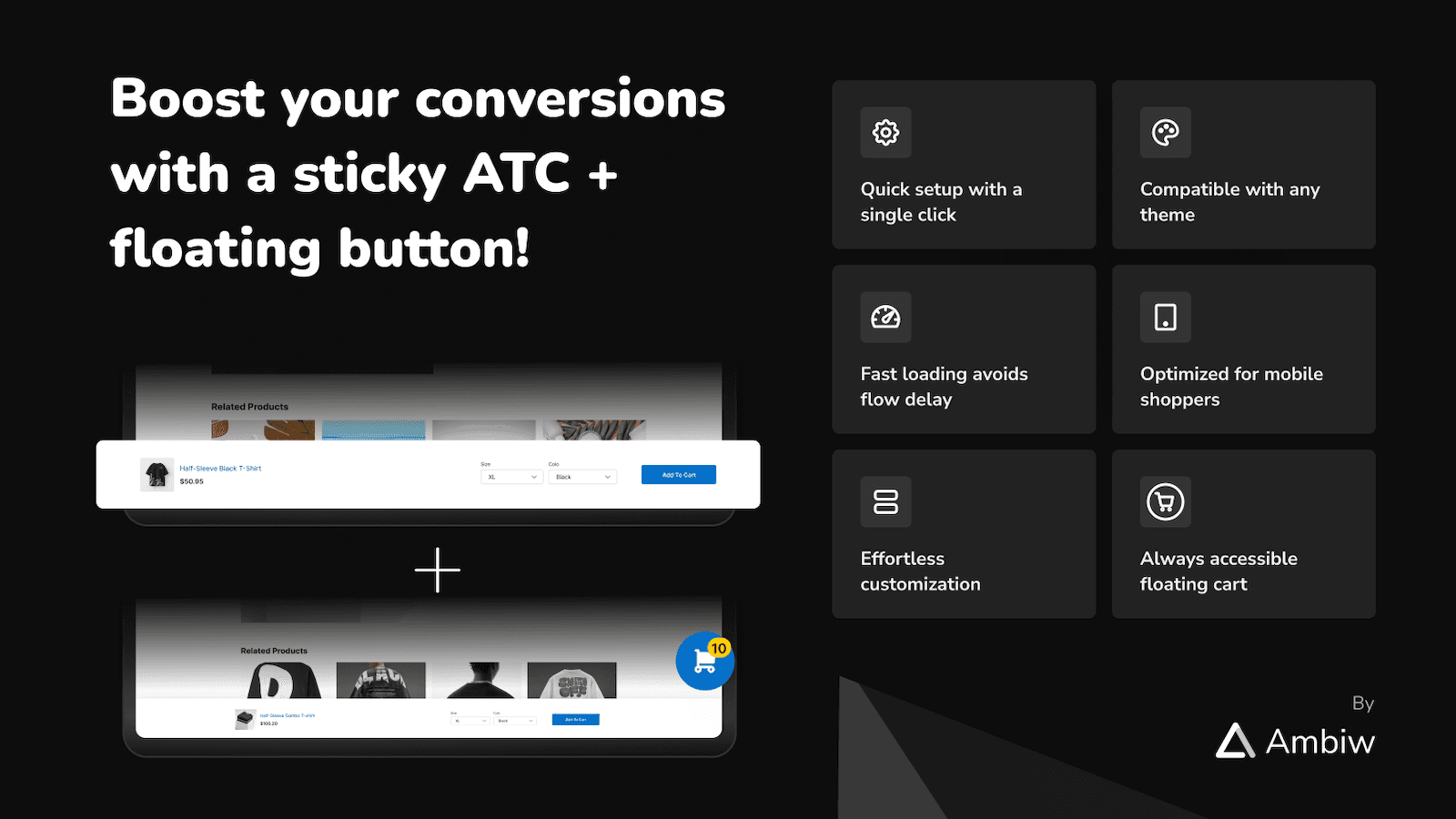 Boost your conversion with sticky add to cart button