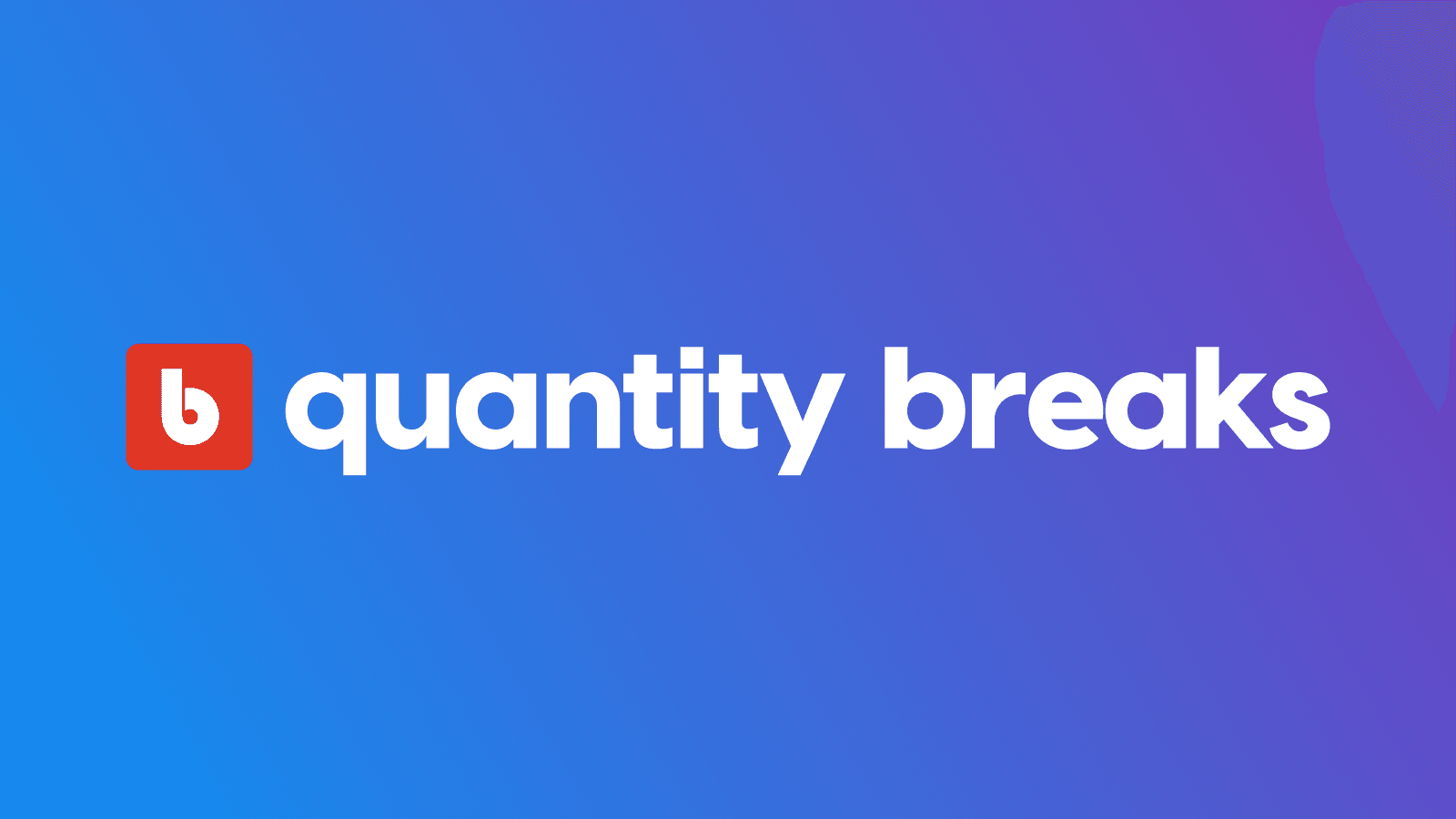 Quantity breaks and tiered pricing for Shopify